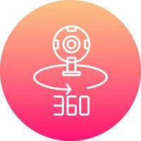 360 Camera Icon Design Symbol vector