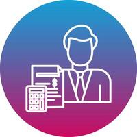 Accountant Icon Design Symbol vector