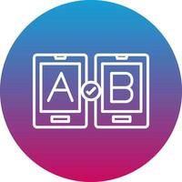 Ab Testing Icon Design Symbol vector