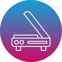 3d Scanner Icon Design Symbol vector