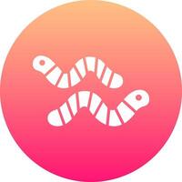 Worm Icon Design Symbol vector