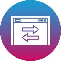 Transfer Data Icon Design Symbol vector