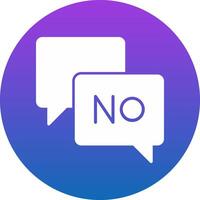 Say No Icon Design Symbol vector
