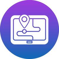 Route Icon Design Symbol vector
