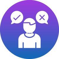 Decision Marker Icon Design Symbol vector