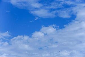 view of Blue sky background with clouds photo