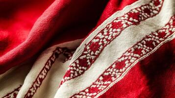 Intricate Embroidered Textile Design photo