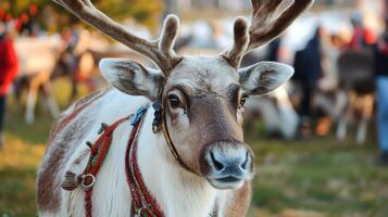 Close-up of a Majestic Reindeer photo