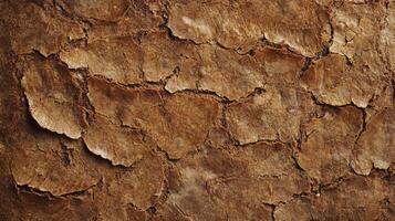 Close Up View of Baked Bread Crust photo
