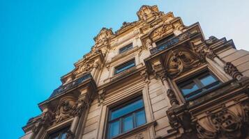 Majestic Facade of a Historic Building photo