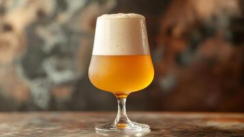 Golden Brew in a Stylish Glass photo