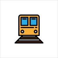 Train icon on white background vector
