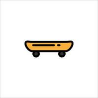 A skateboard icon on a white background vector