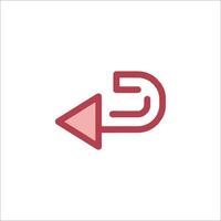 A red arrow pointing to the right vector