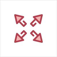 Four arrows pointing in different directions vector