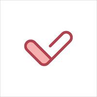 Check mark icon vector