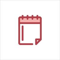 A notebook icon on a white background vector