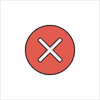 No cross icon vector