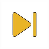 Play button icon vector