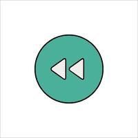 Play button icon illustration vector