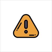A yellow triangle with an exclamation mark on it vector