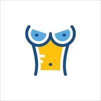 A cartoon duck with glasses on its head vector