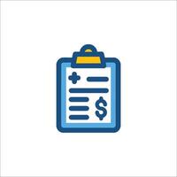 A clipboard with a dollar sign on it vector
