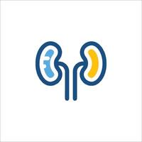 The kidney icon is shown in a simple line style vector