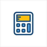 A calculator icon on a white background vector