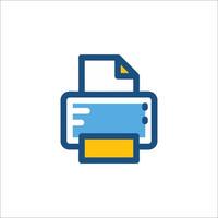 A printer icon on a white background vector