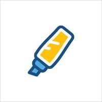 A tube of toothpaste icon on a white background vector