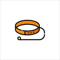 A dog collar icon on a white background vector