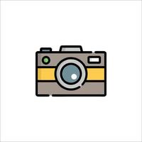 A camera icon on a white background vector