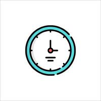 A clock icon on a white background vector