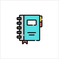 A notebook icon on a white background vector