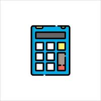 A calculator icon on a white background vector