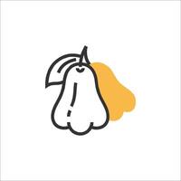 Pear icon illustration vector
