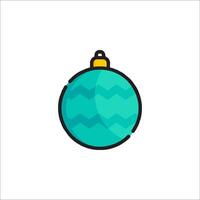 Christmas ball icon illustration vector