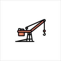 A crane icon on a white background vector