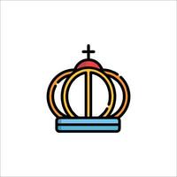 A crown icon on a white background vector