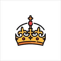 A crown icon on a white background vector