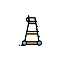 A ladder icon on a white background vector