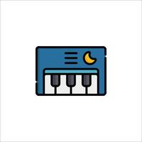 Piano icon illustration vector