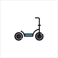 A small electric scooter icon on a white background vector