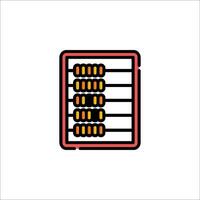 An abacus icon on a white background vector