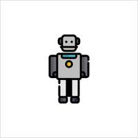 A robot icon on a white background vector