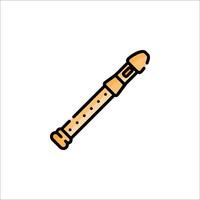 A musical instrument icon in a flat style vector