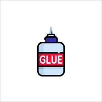 Glue bottle icon vector