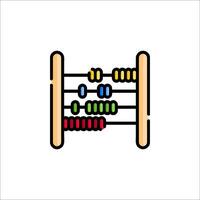 Abacus icon illustration vector