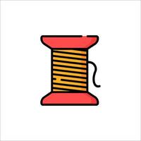 A spool of thread icon on a white background vector
